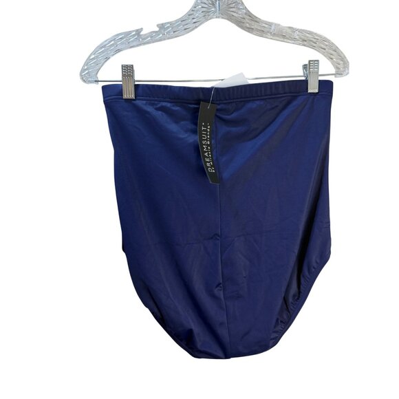 Navy Blue Womens Swim Bottoms‎ Size 12 By Dream Suit Nylon & Spandex With Tags - Picture 2 of 6